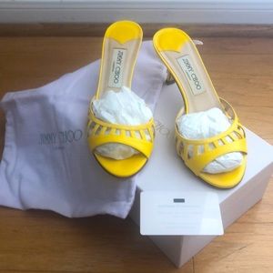 Jimmy Choo Yellow high heel sandal